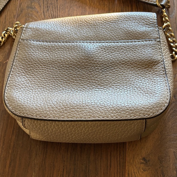 Michael Kors Beige Crossbody Bag with Gold Accents - Picture 4 of 4